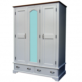 HOLM.Triple Mirrored Wardrobe